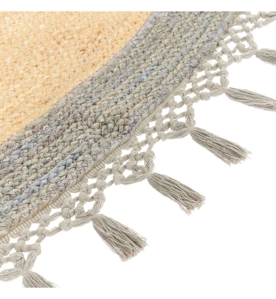 Teppich MARTS Grau ø 200 cm Jute