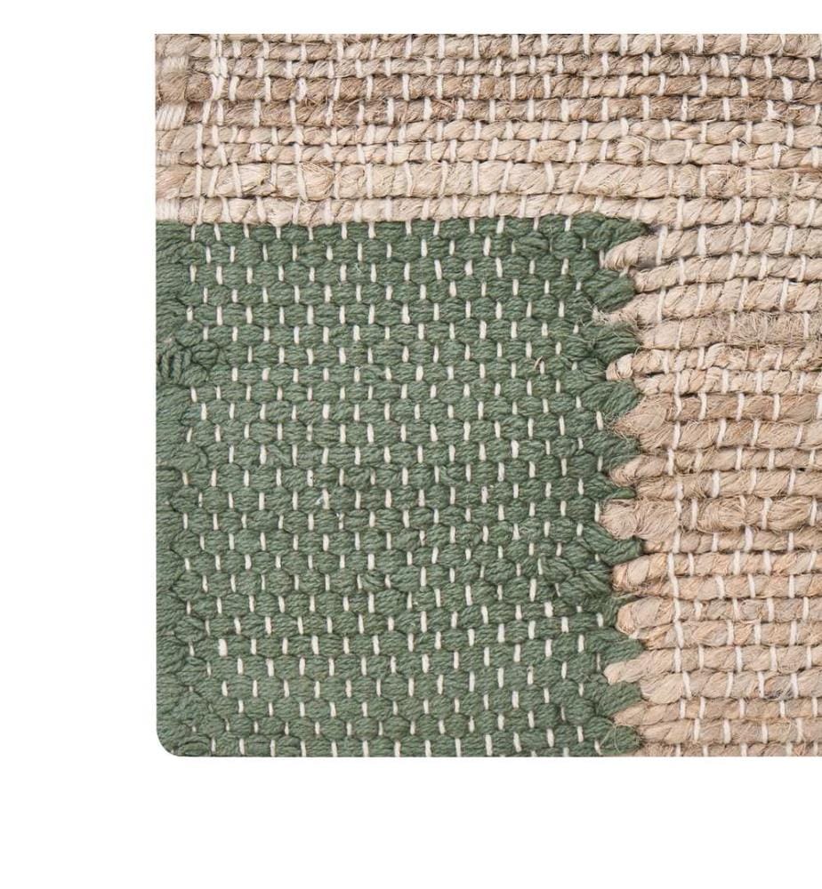 Teppich AMRAVATI Beige / Grün 80 x 300 cm Jute