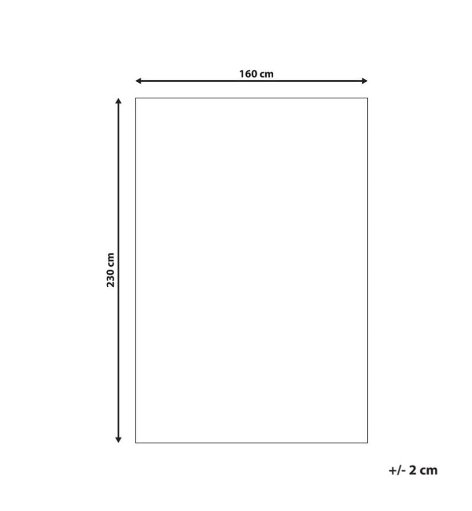 Teppich CHENNAI Hellbeige 160 x 230 cm Wolle