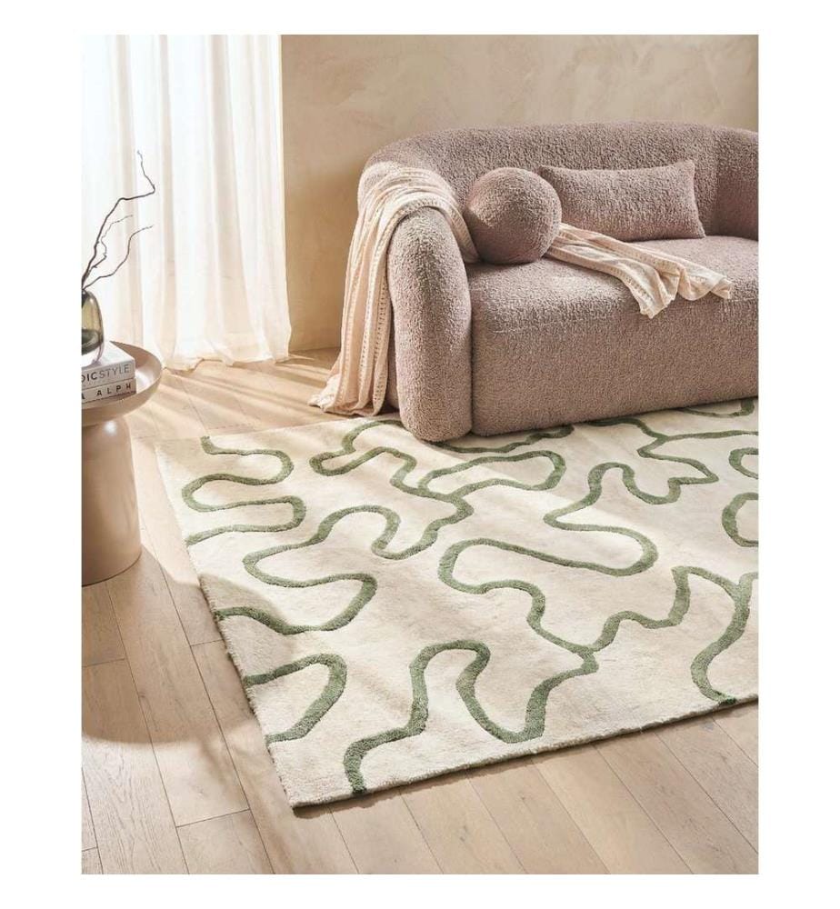 Teppich KAPPAR Hellbeige 160 x 230 cm Viskose