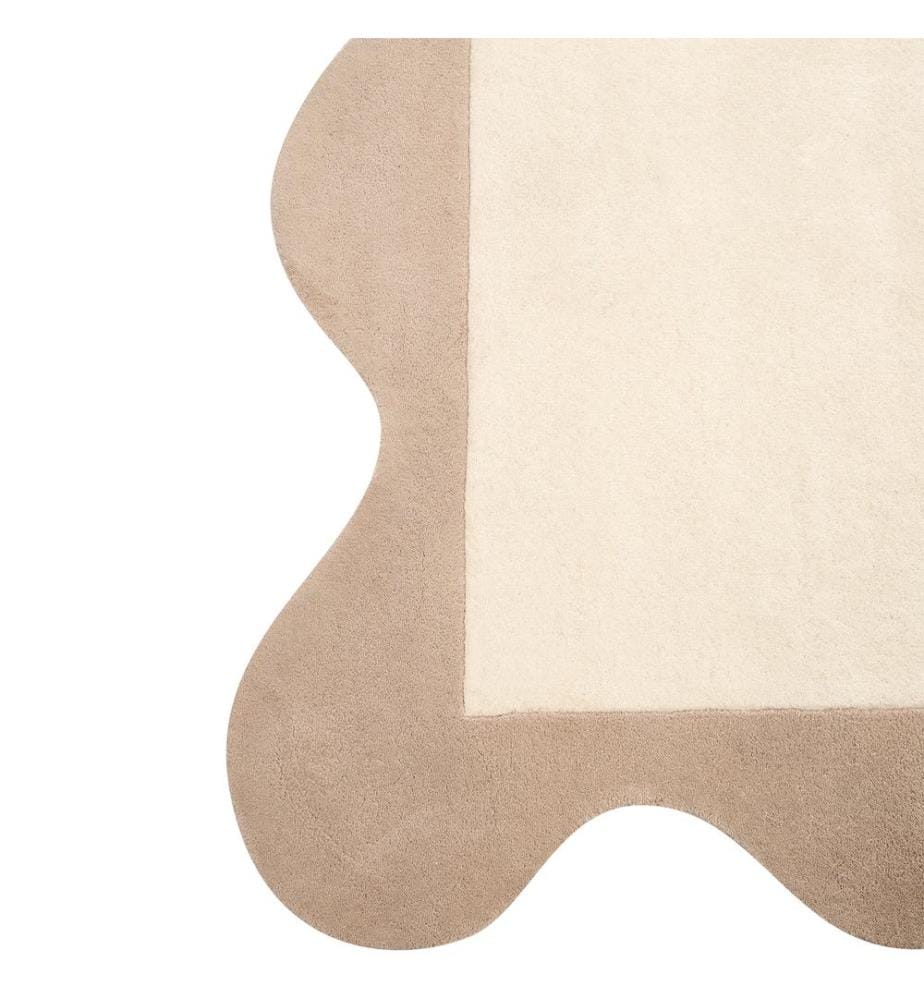 Teppich SANGHAR Beige 160 x 230 cm Wolle
