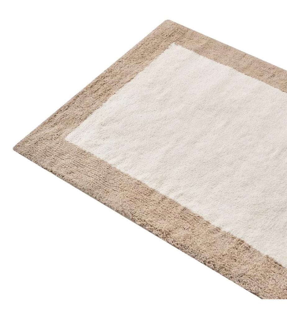 Badematte KABRI Braun / Beige 60 x 90 cm Baumwolle