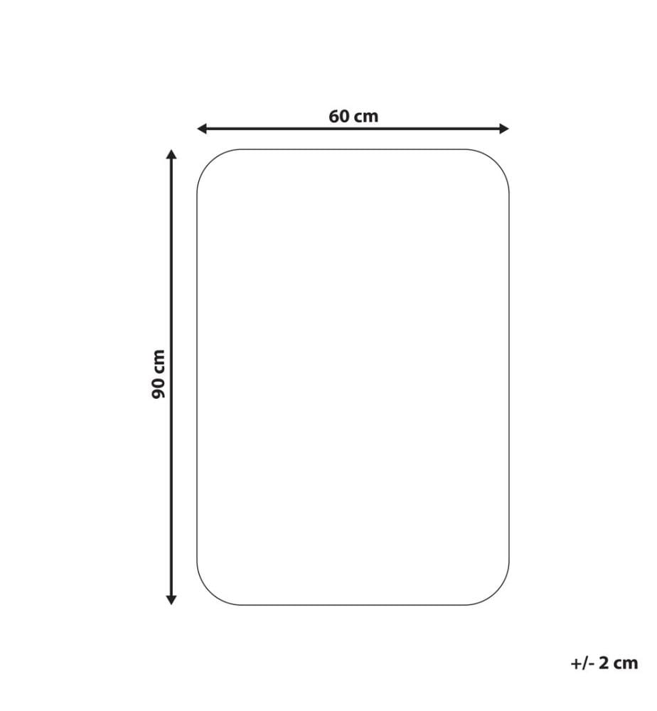 Badematte URLANA Dunkelgrün 60 x 90 cm Mikrofaser