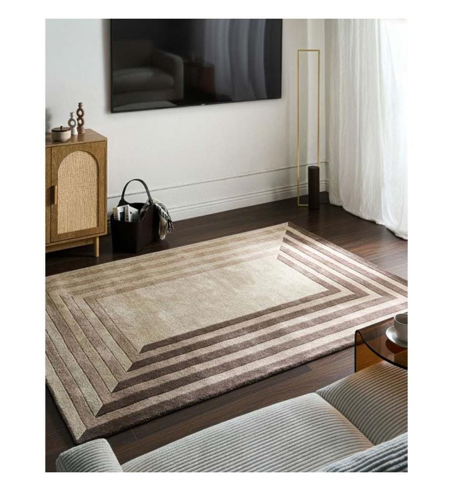Teppich SARAI Beige 160 x 230 cm Viskose