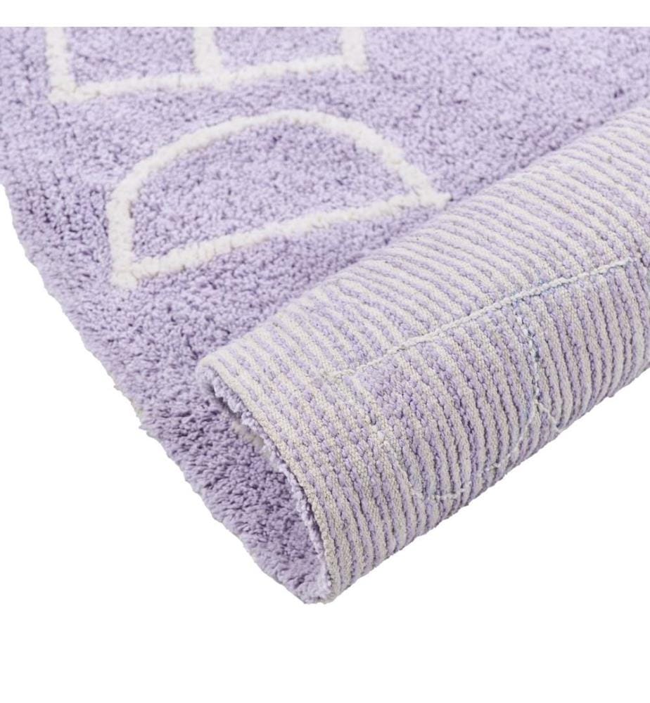 Kinderteppich VURGUN Hellviolett ø 120 cm Baumwolle
