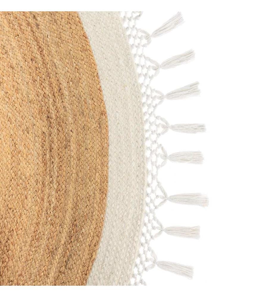 Teppich MARTS Weiss ø 200 cm Jute