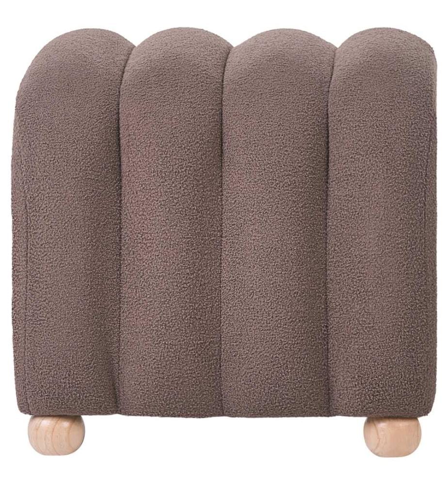 Pouf IDYLLWILD Bouclé Marron