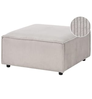 Ottoman ARDAL Velours côtelé Taupe