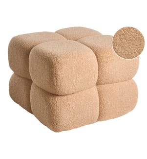 Pouf CALIENTE Bouclé Beige