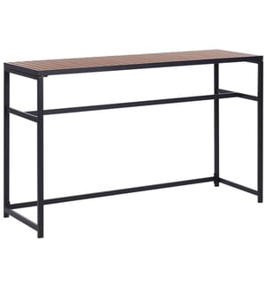 Table de bar de jardin AVETRANA 150 cm 50 cm Noir