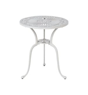 Table bistrot DASCIO 61 cm 61 cm Métal Blanc cassé
