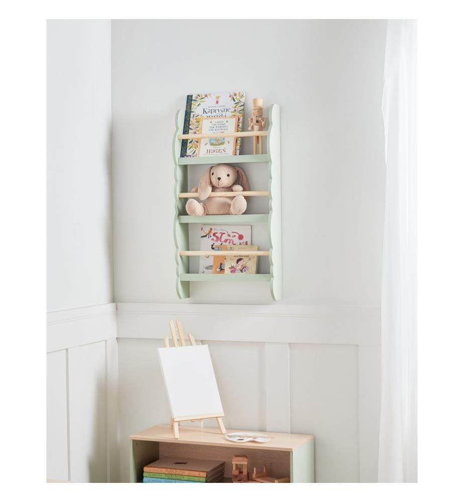 Bibliothèque murale RIGOLET 80 cm Vert clair