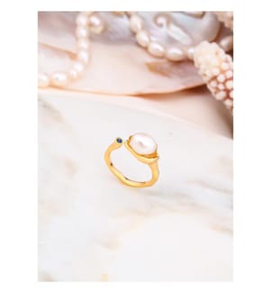 Anello di perle - Bianco