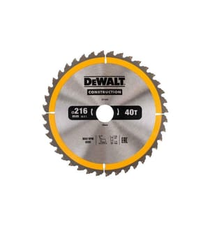 DEWALT - Lame de scie circulaire 216 x 30 mm, 40 WZ