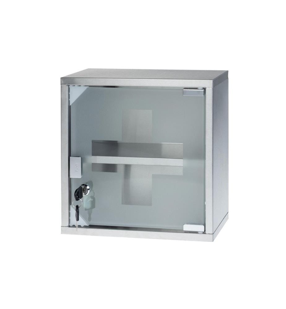 STRUCT - Erste Hilfe Schrank 30 x 30 x 12 cm, Edelstahl