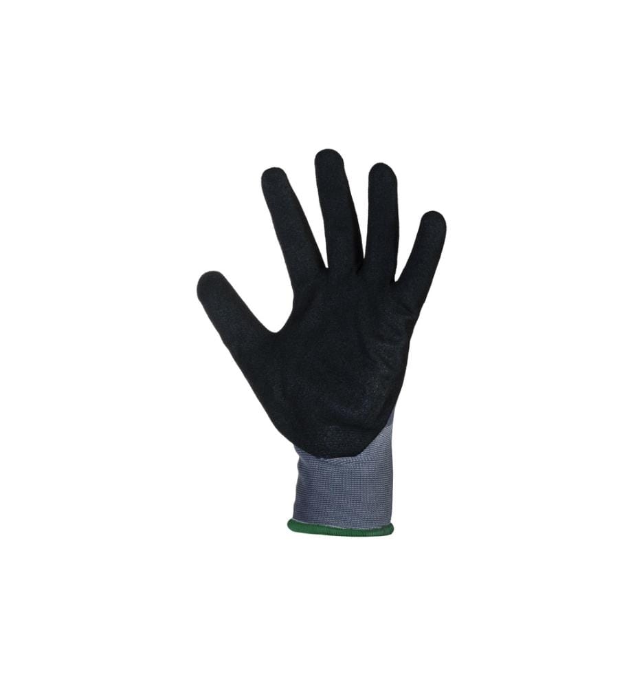 STRUCT - Arbeitshandschuh Nylon, S, Grau/Schwarz, 1 Stück