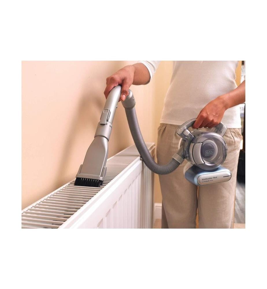 BLACK+DECKER Aspirateur à main sans fil Dustbuster Flexi Bleu/Argenté