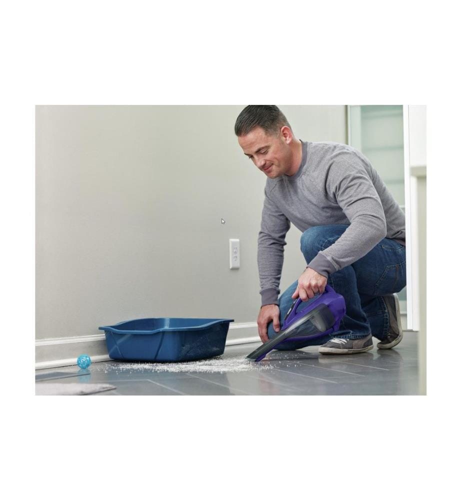 BLACK+DECKER Akku-Handsauger Dustbuster Pet Titanium/Violett