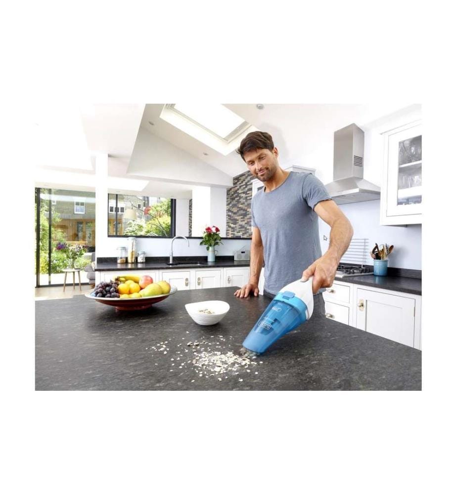 BLACK+DECKER Aspirateur à main sans fil Wet+Dry Dustbuster Bleu/Blanc