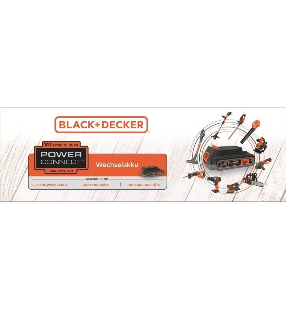 BLACK+DECKER Batteries et chargeurs Starter-Kit, 18 V 2A Ladegerät + 2.0 Ah
