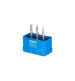Pferd - Jeu de fraises sur tige HSS 85, 3-pièces Denture 3, Ø de tige 6 mm