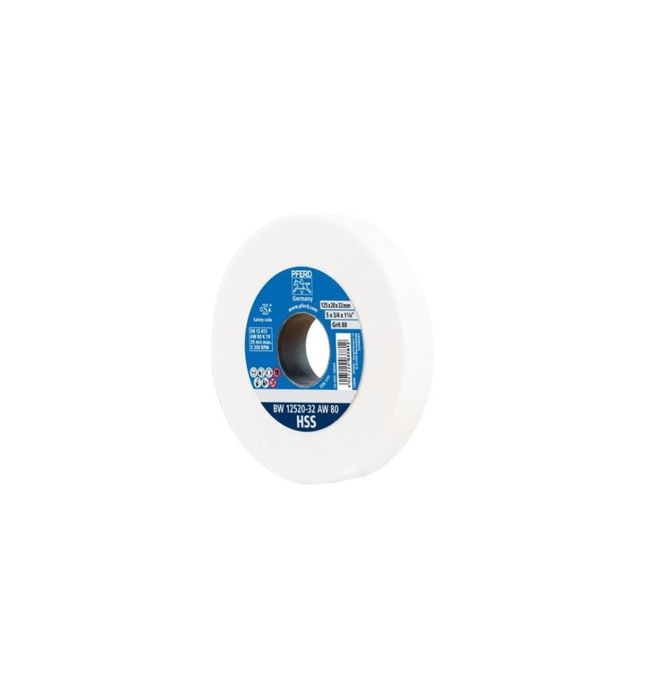 Pferd - Meules à chevalet HSS Ø 125 x 20 mm Ø de perçage 32 mm A80