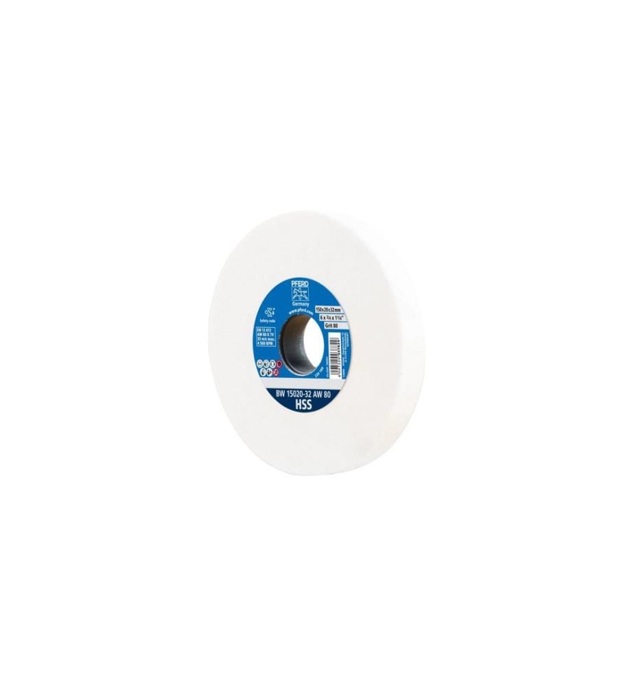 Pferd - Schleifbockscheiben HSS Ø 150 x 20 mm Bohrung-Ø 32 mm A80