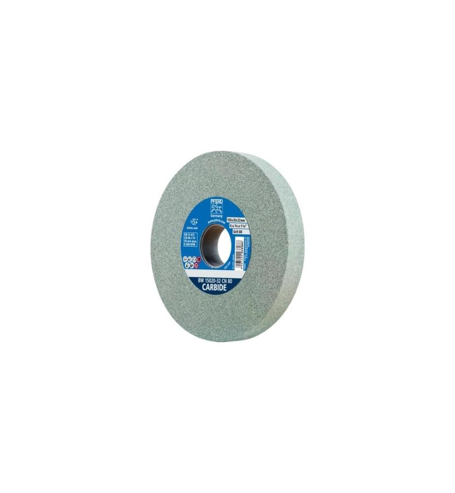 Pferd - Schleifbockscheiben Ø 150 x 20 mm Bohrung-Ø 32 mm SiC80