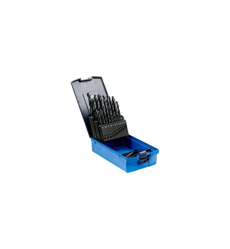 Pferd - Jeu de forets hélicoïdaux HSSG 25 pcs. acier N DIN 338