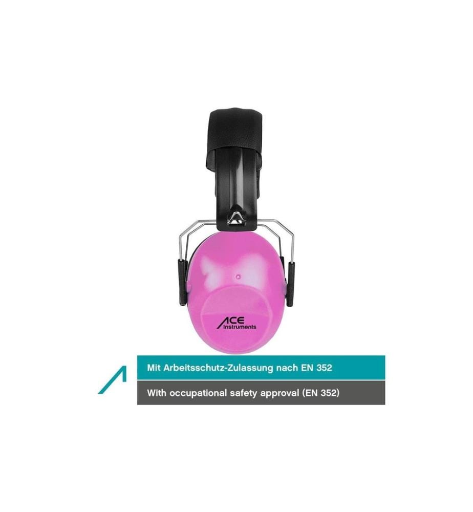 ACE - Protection auditive ACE - SHH Certifié EN 352-1, -26dB, Rose