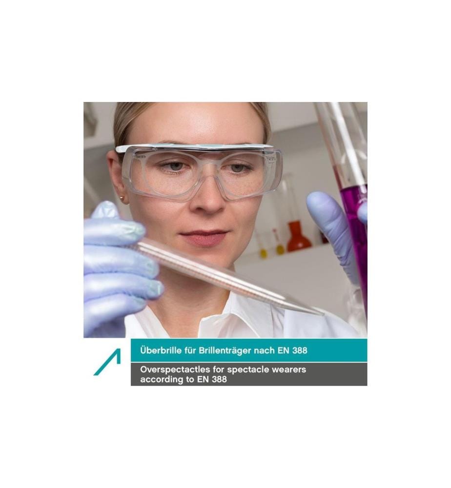 ACE - Lunettes de protection Evo OTG pour porteurs de lunettes Blanc Transparent