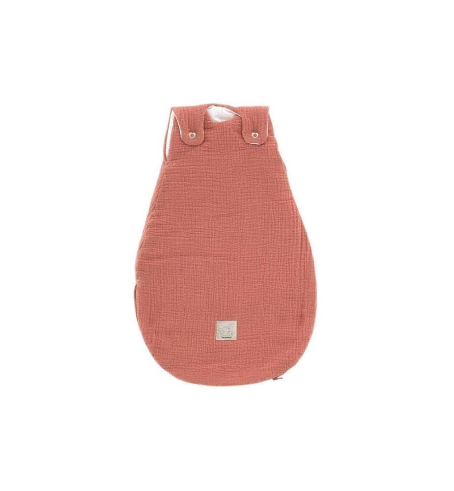 Träumeland - Sac de couchage toutes saisons Musselin Abricot Taille 74/80