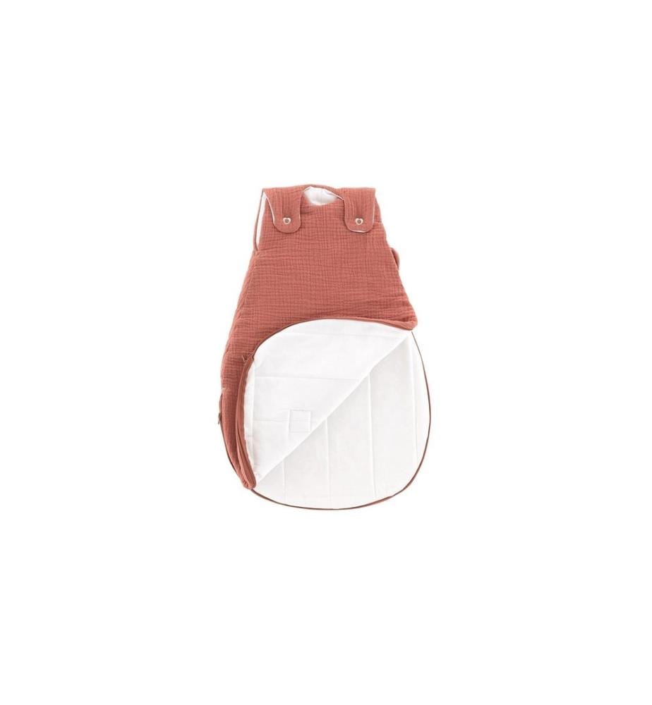 Träumeland - Sac de couchage toutes saisons Musselin Abricot Taille 80/86