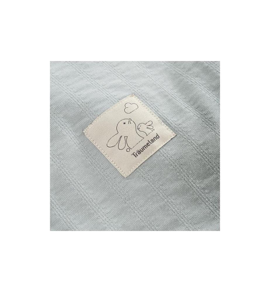 Träumeland - Sac de couchage d'été Signature bleu tourterelle Coton taille M