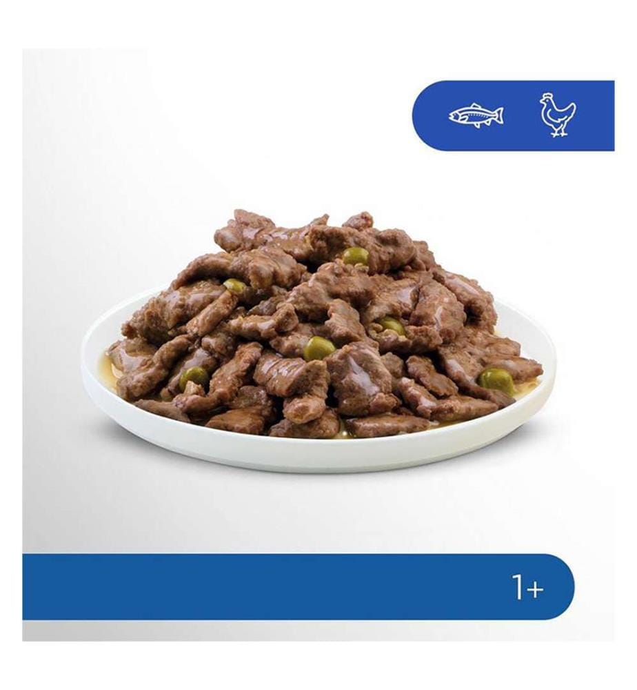13x - Perfect Fit™ - Sachets multipack indoor 1+ poulet/pois & saumon/carottes - 13x4x85g