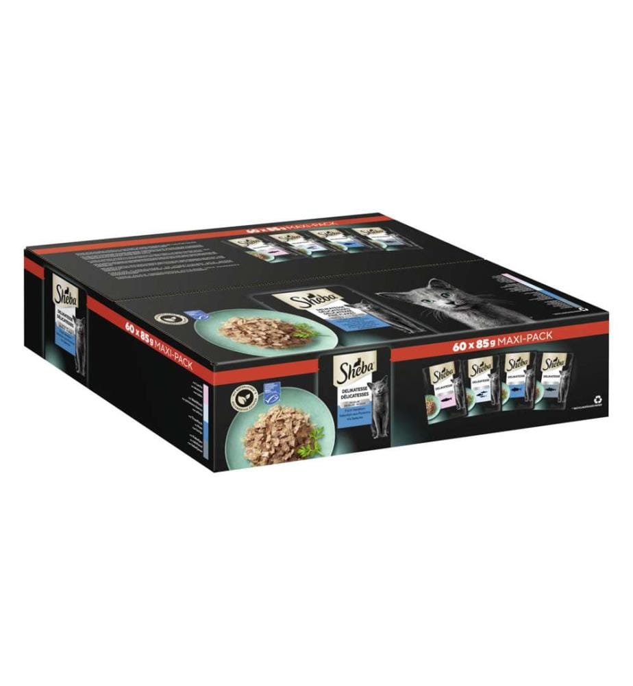 Sheba® - Multipack Fisch in Gelee MSC - 60x85g