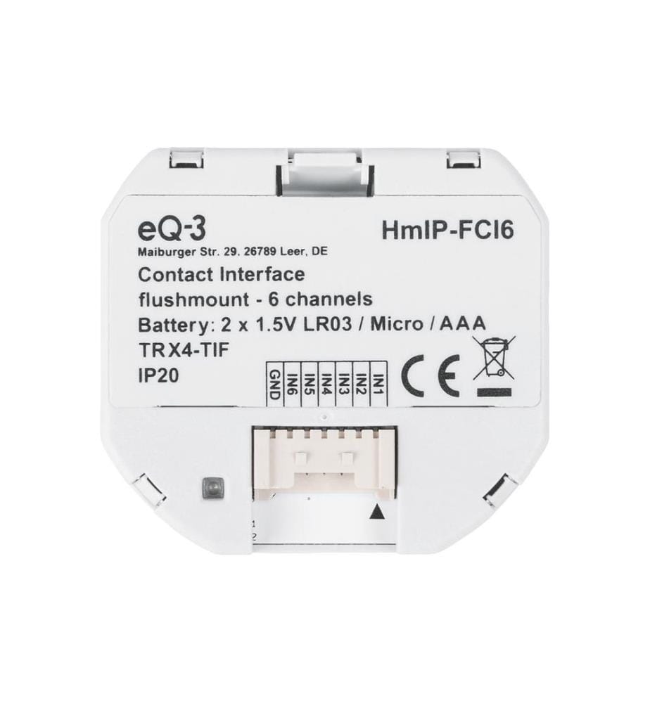 HOMEMATIC IP - Smart Home Kontakt-Schnittstelle - 6-fach
