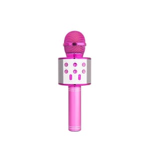 Bluetooth-Karaoke-Mikrofon mit Aufnahmefunktion und Micro-SD-Karte - Pink