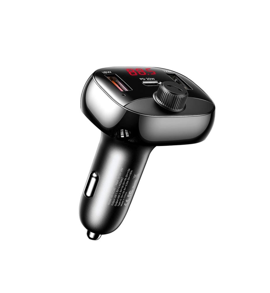 Caricabatterie da auto da 50W Trasmettitore FM Doppia porta USB-A e USB-C