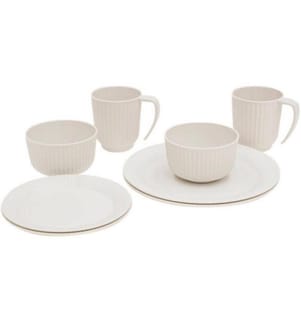 OUTWELL - Ensemble de vaisselle de plein air Lot de 2 Delish Pierre de sable