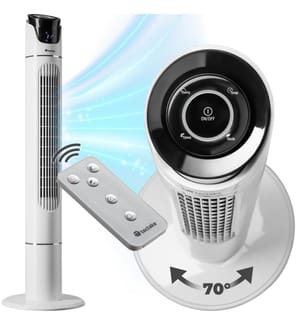 Ventilateur colonne 110 cm - blanc