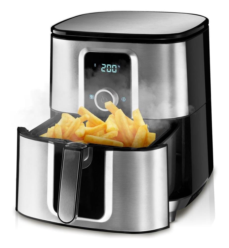 Air Fryer Ben - 102 l capacity, LED touchscreen, 8 programs - silver