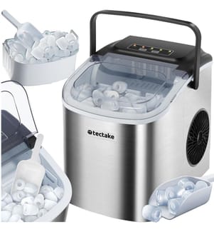 Machine à glaçons ARCTIC capacité de 1,2 L avec 2 tailles de glaçons - argent