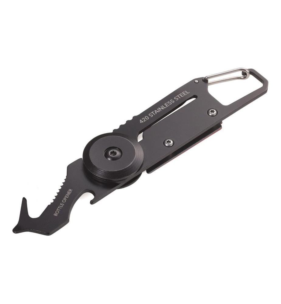 TROIKA - Couteau de poche Mini Egon 5 fonctions noir/titane