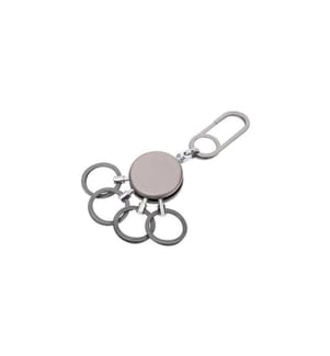TROIKA - Schlüsselanhänger Patent Easy Chrom Schwarz