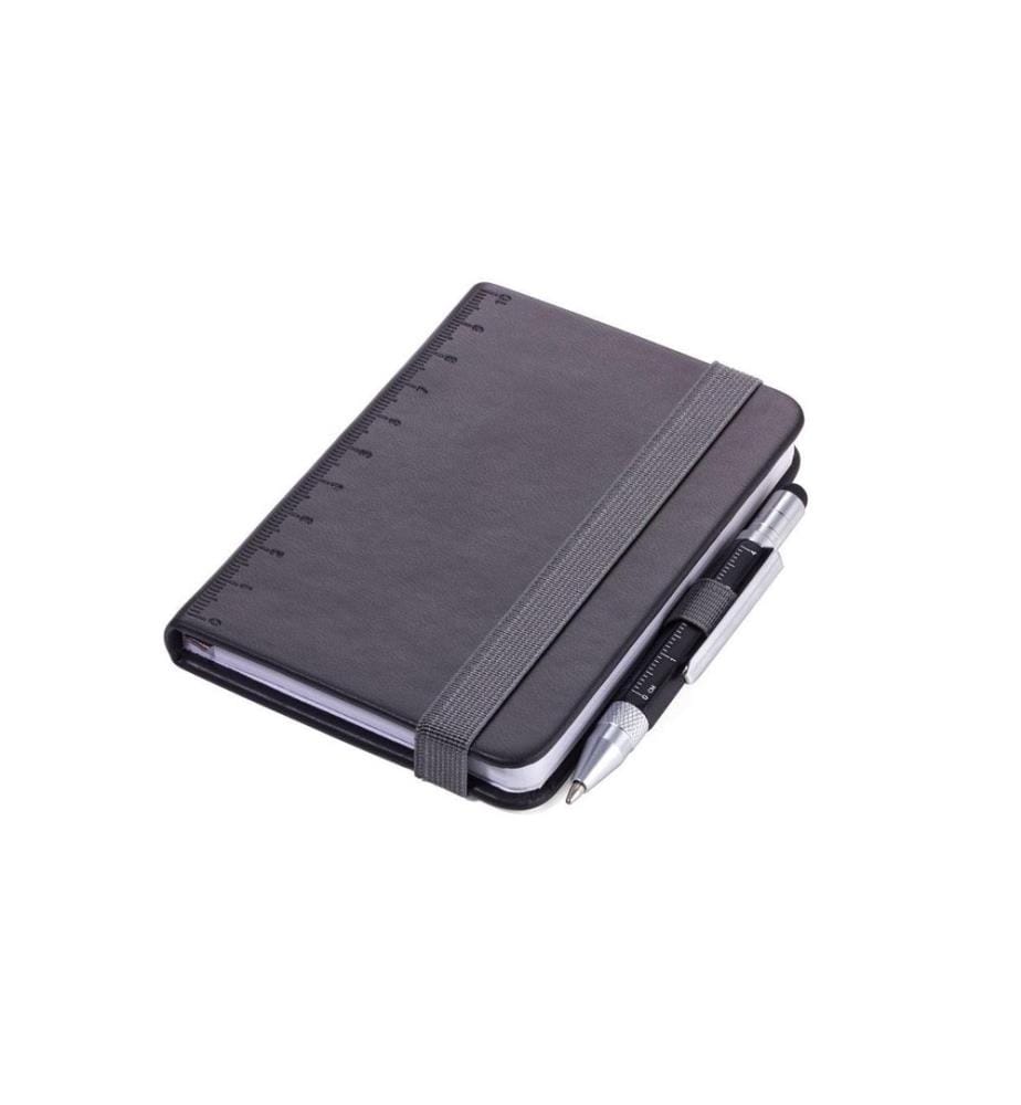 TROIKA - Carnet de notes Lilipad+Liliput A7, Vierge, Noir