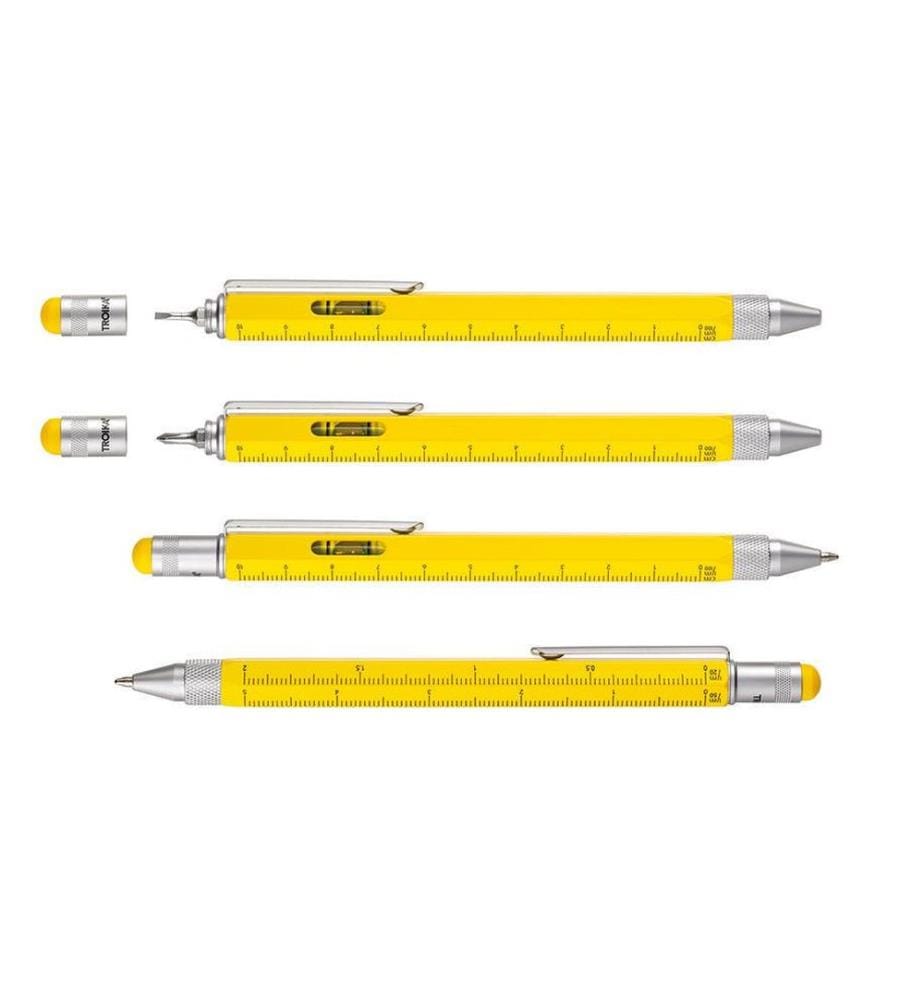 TROIKA - Stylo bille Construction Moyen (M), Jaune