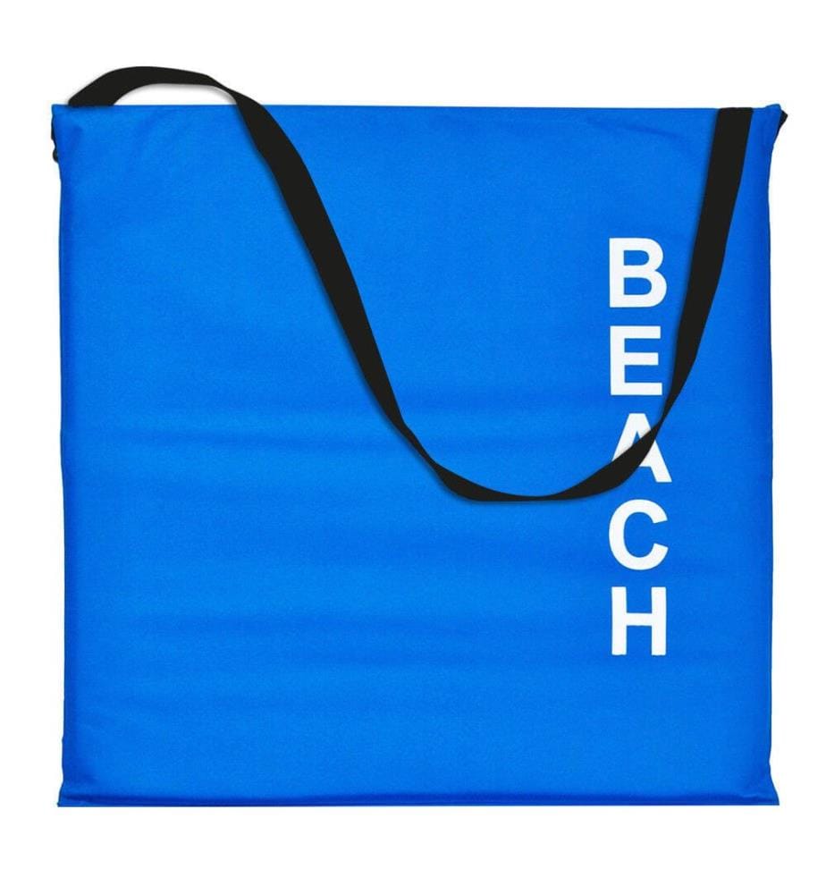 Padded beach mat with backrest 160 cm x 54 cm