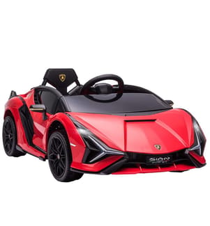 Auto elettrica per bambini Lamborghini SIAN con licenza rossa