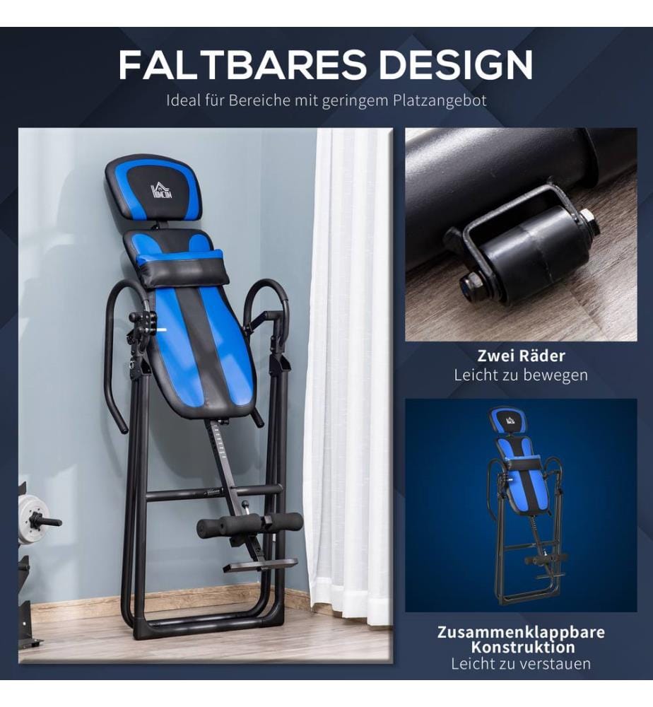 Table d'inversion Gravity trainer pliable 132x71x145 cm